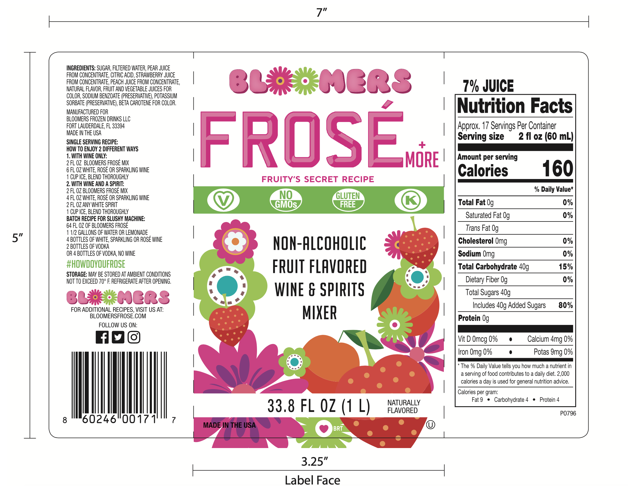 Bloomers Frose + More Regular Label