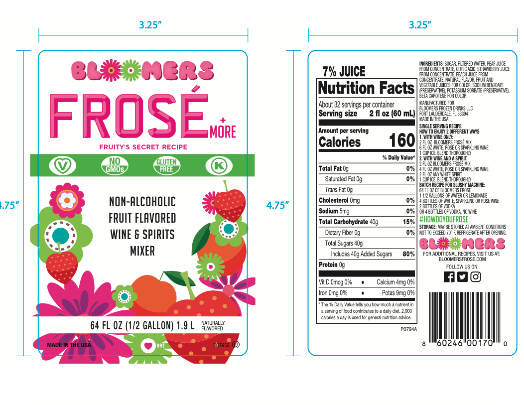 Bloomers Frose + More Regular 64oz Label