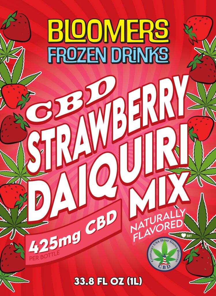 Bloomers Frozen Drinks CBD Strawberry Daiquiri Mix