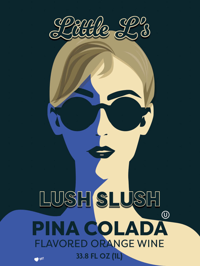 Little L's Lush Slush Piňa Colada Flavored Orange Wine