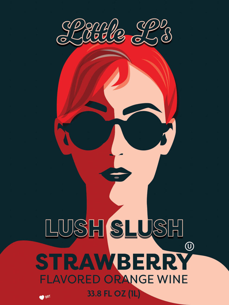 Little L's Lush Slush Strawberry Flavored Orange Wine